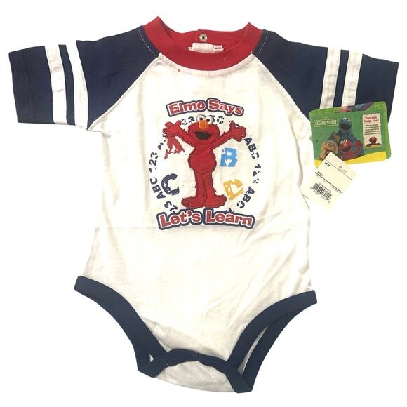 Sesame Street Baby Girls “Elmo” 18 Months One-Piece Bodysuit, New With Tags - Picture 1 of 5